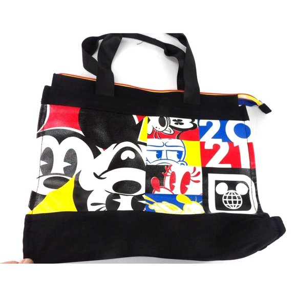 Disney Parks 2021 Limited Release Canvas Tote Bag with Zipper preowned - Picture 2 of 4